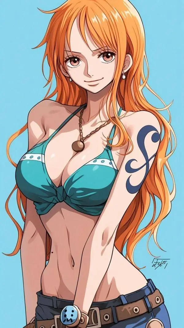 ai character: Nami [OP] background