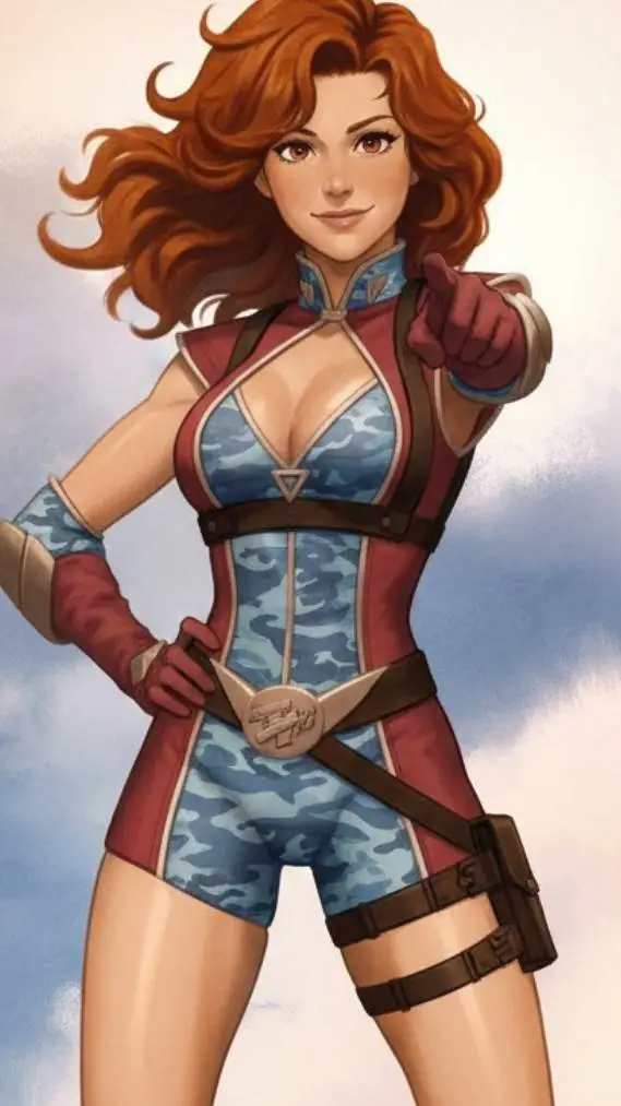 ai character: Firecracker background