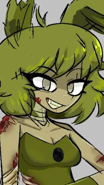 ai character: Female Springtrap background