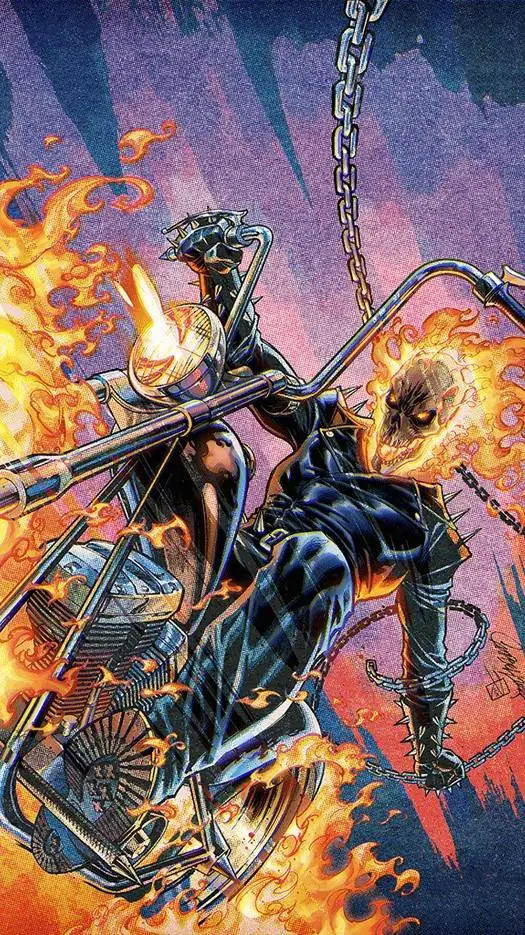 ai character: Ghost Rider background