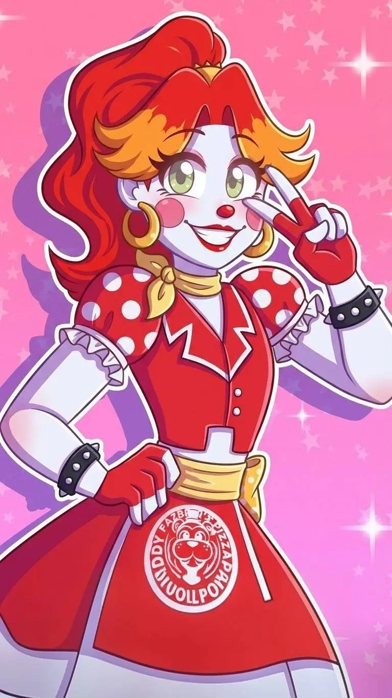 ai character: Glamrock Baby background