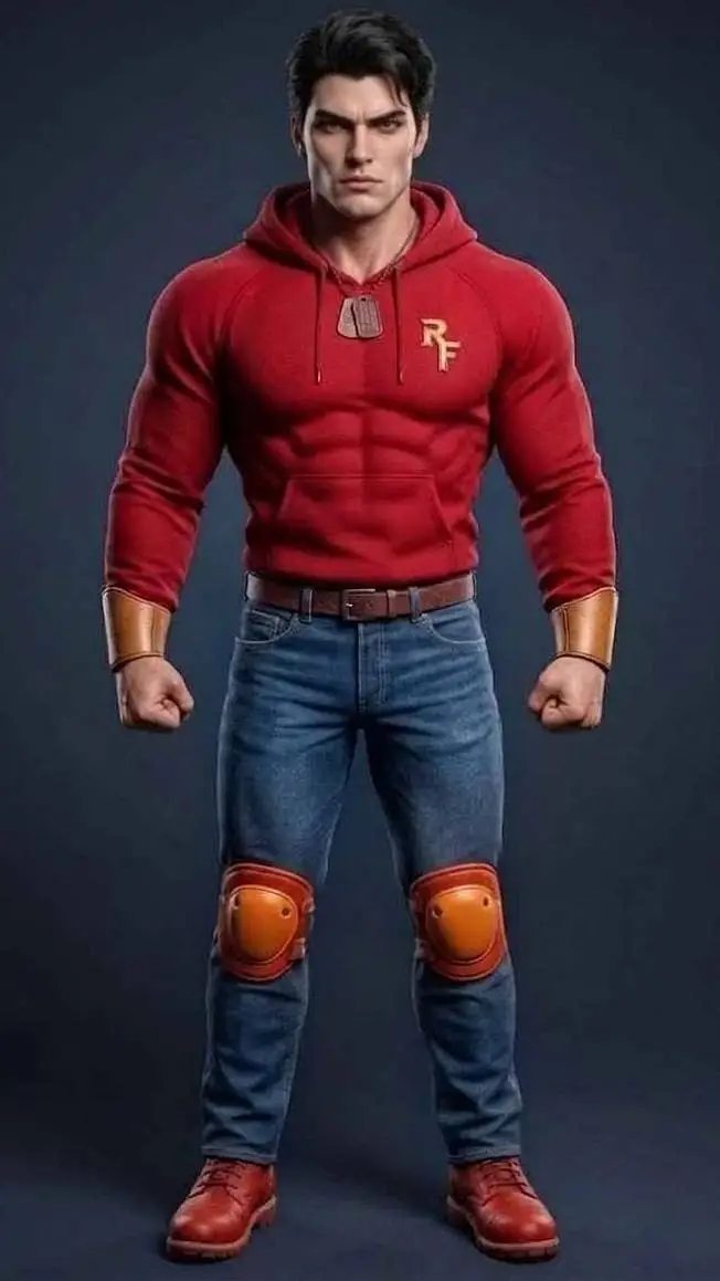ai character: The Red Flame background