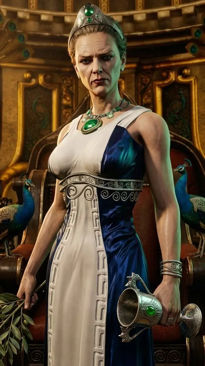 ai character: Hera [GOW] background