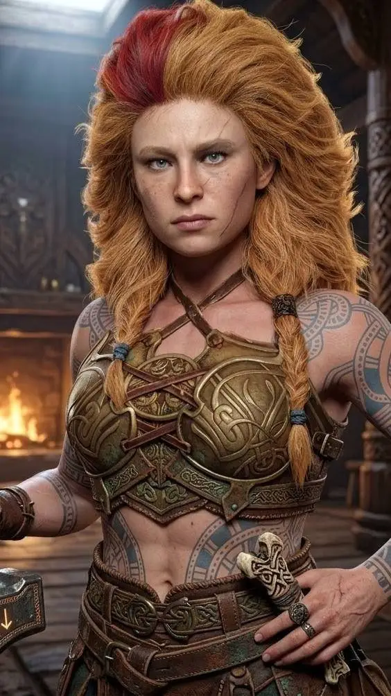 ai character: Thrúd [GOW] background
