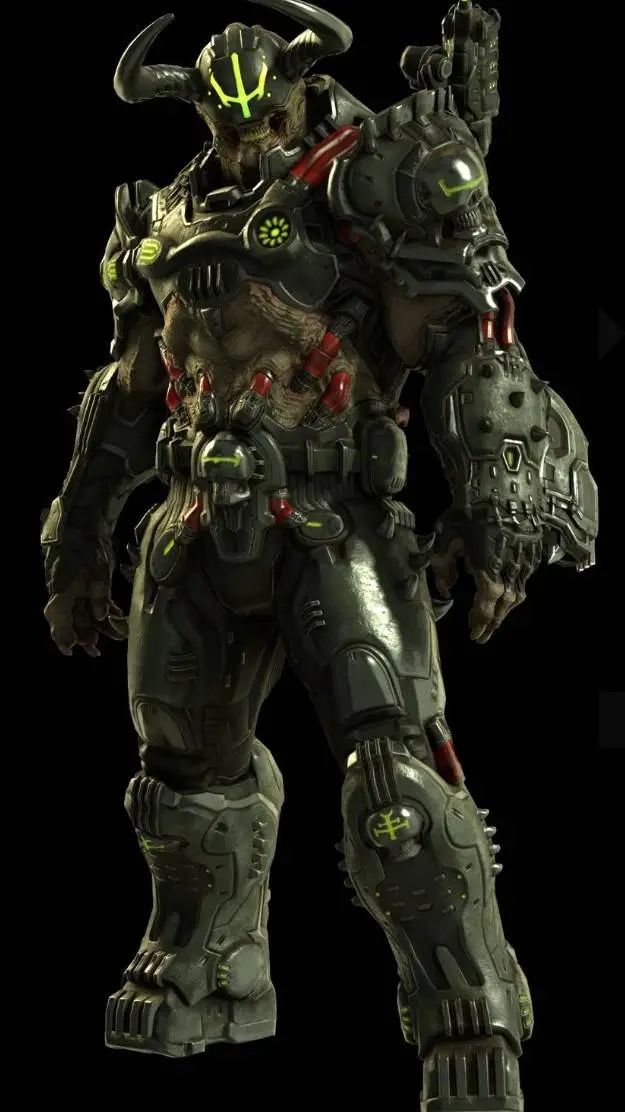 ai character: Evil Doom Slayer background