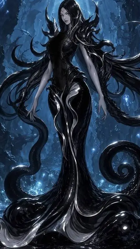 ai character: The Dark Deep background