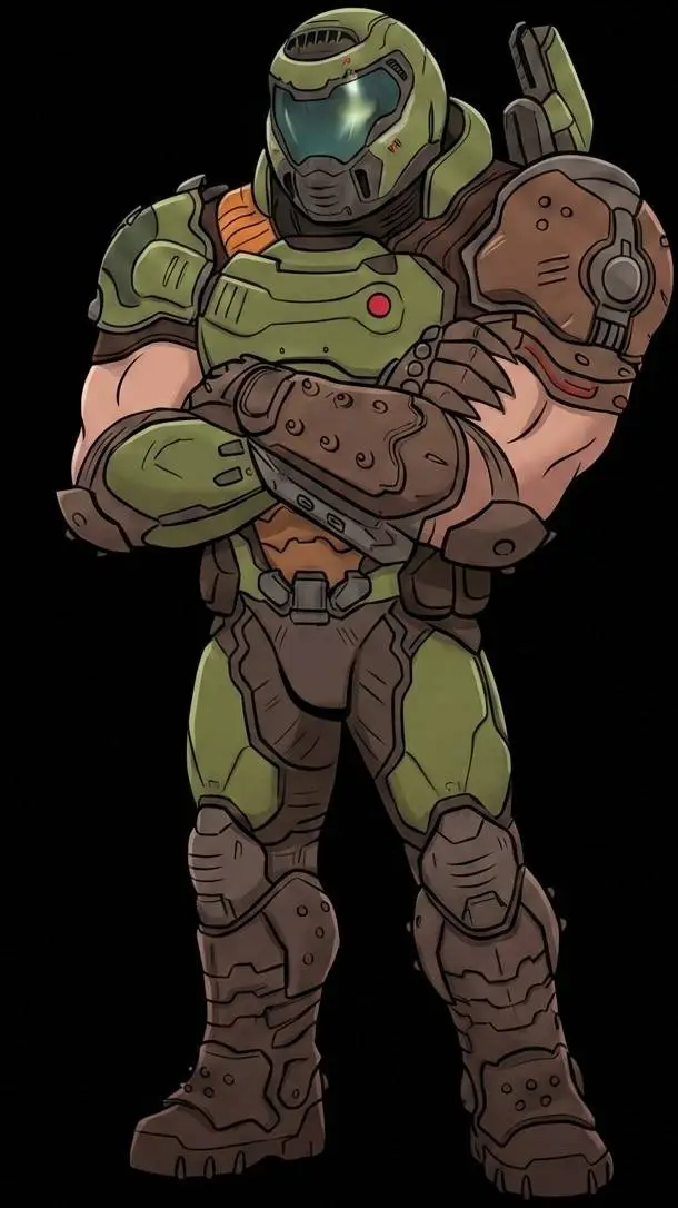 ai character: Doom Slayer [HH] background