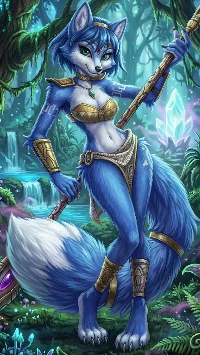 ai character: Krystal background