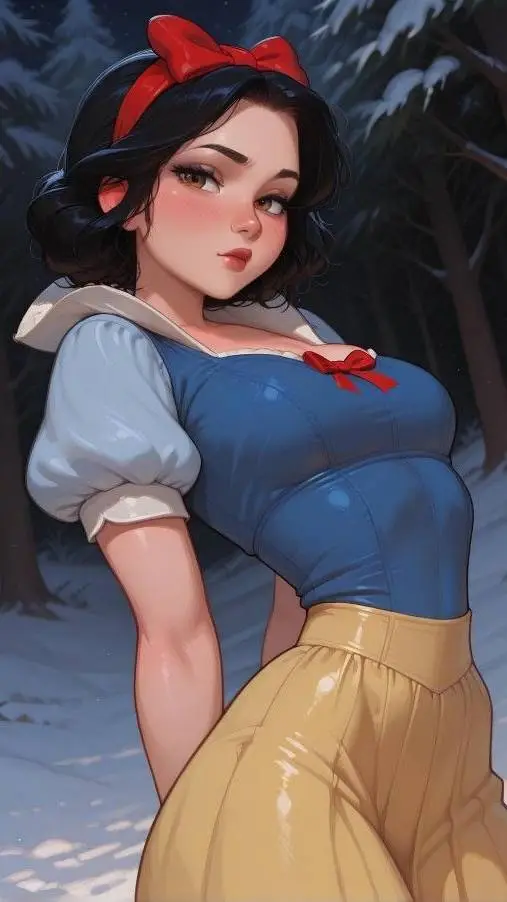 ai character: Snow White background