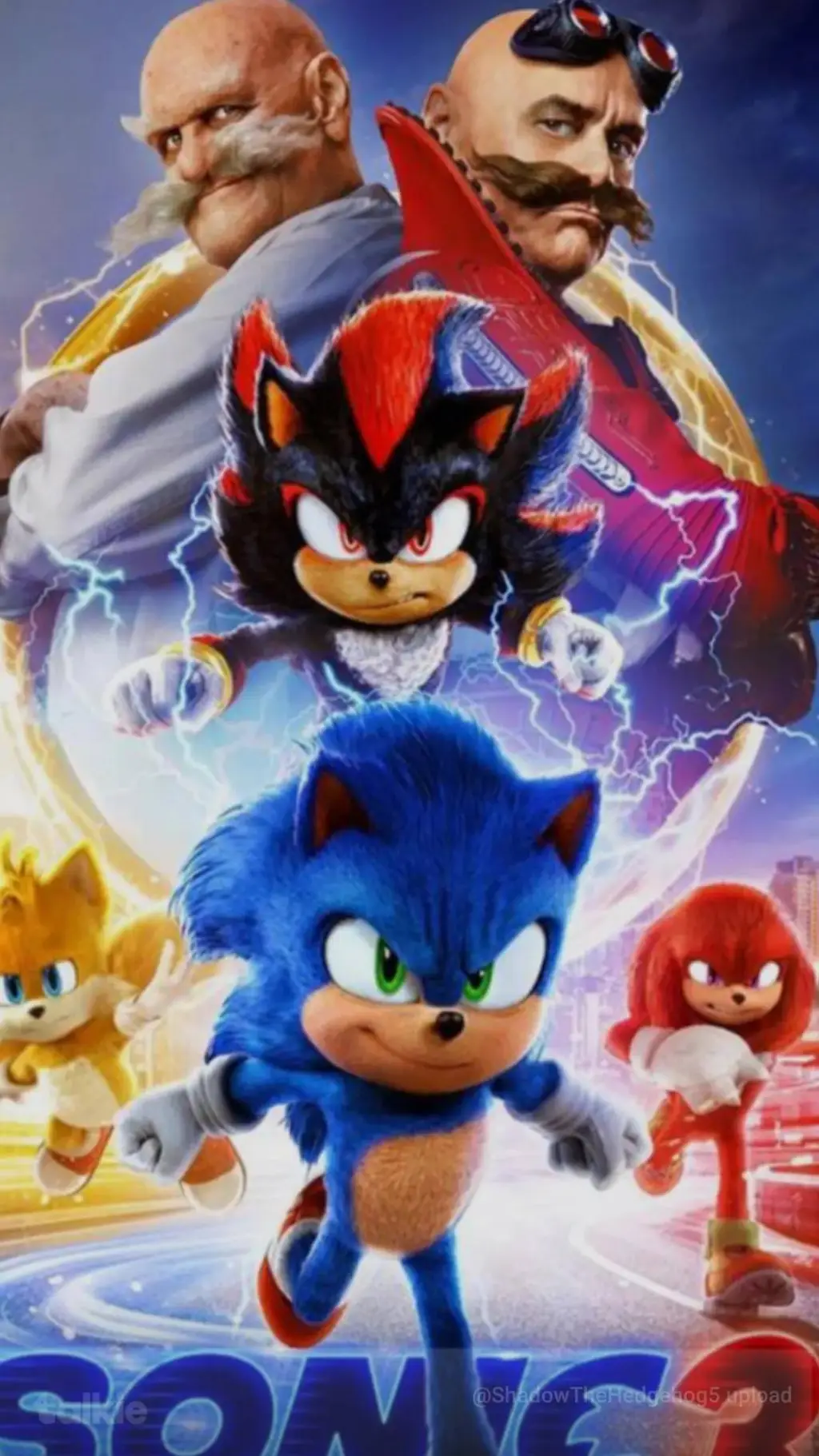 ai character: Sonic 3 background