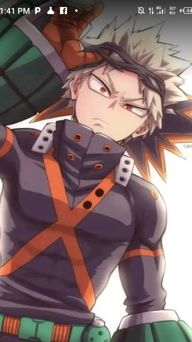 ai character: KATSUKI BAKUGOU  background