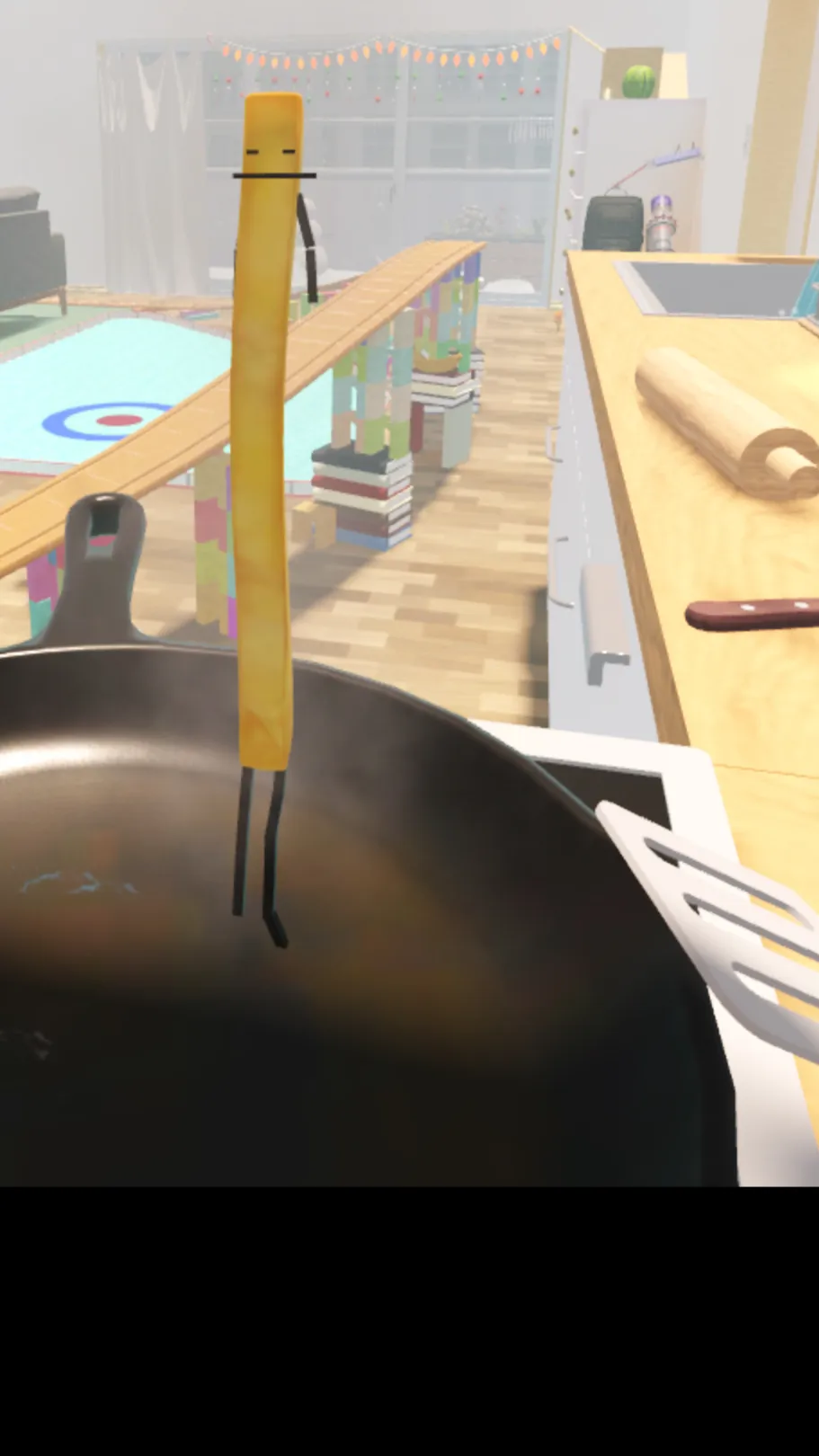 ai character: French fry background