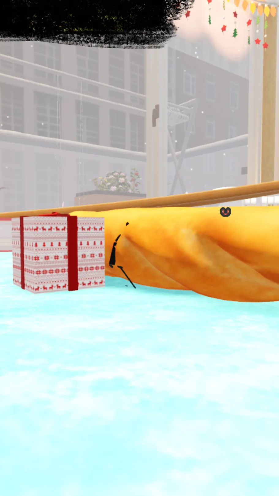 ai character: French bread background