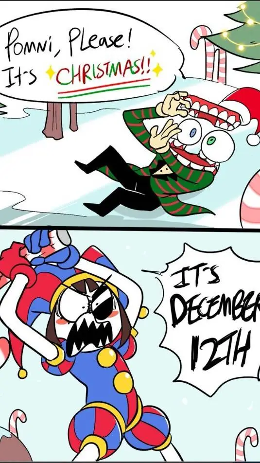 ai character: Tadc Christmas.  background