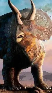 ai character: triceratops  background