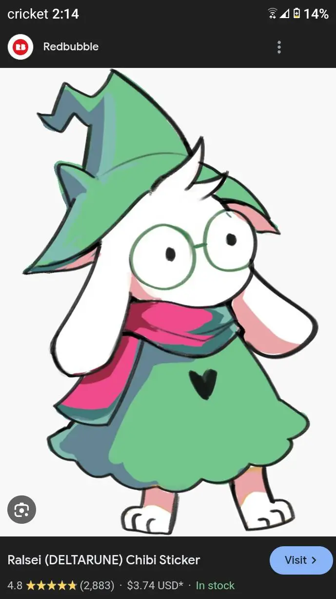ai character:  Ralsei  background