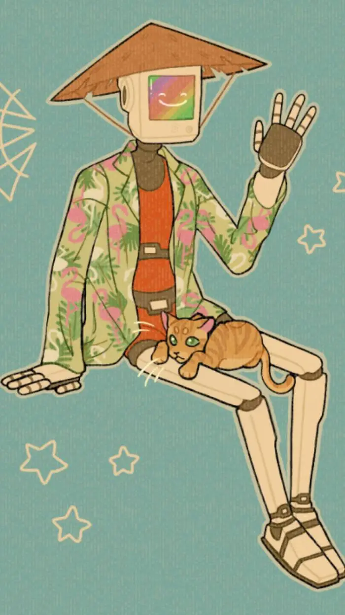 ai character: Momo background