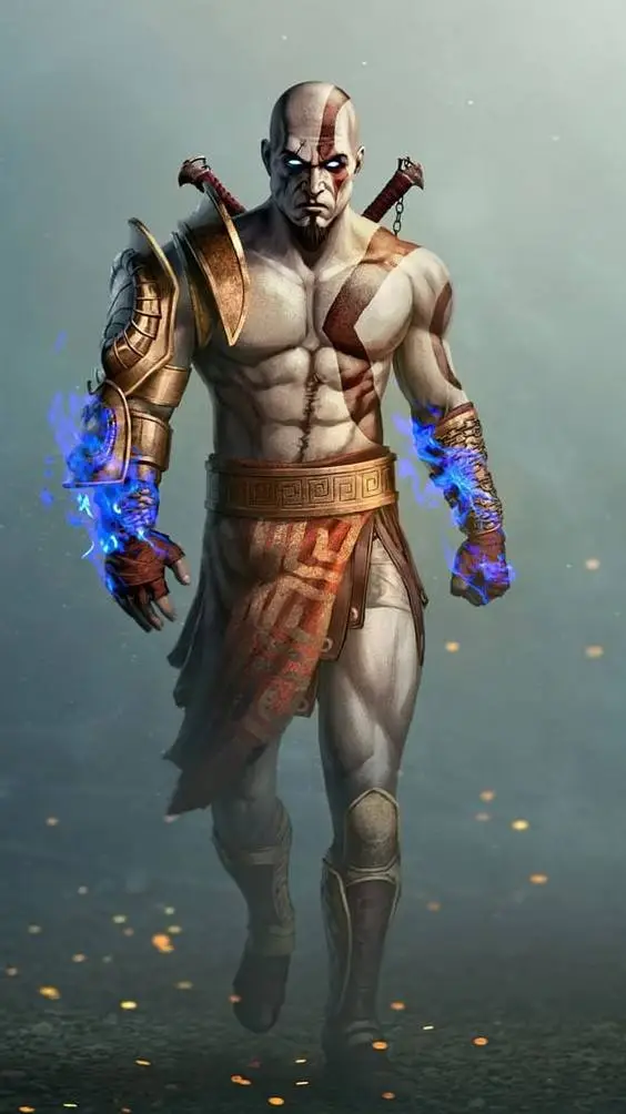 ai character: Kratos  background