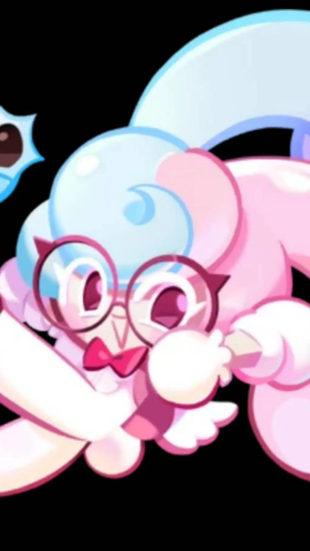 ai character: marshmallow bunny background