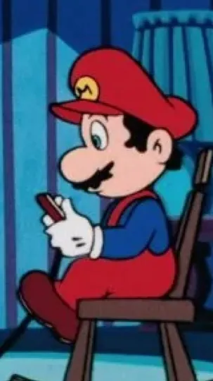 ai character: Mad Mario ￼ background