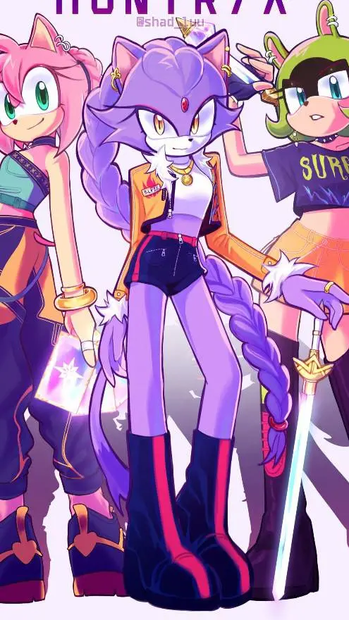 ai character: Sonic x KPDH background