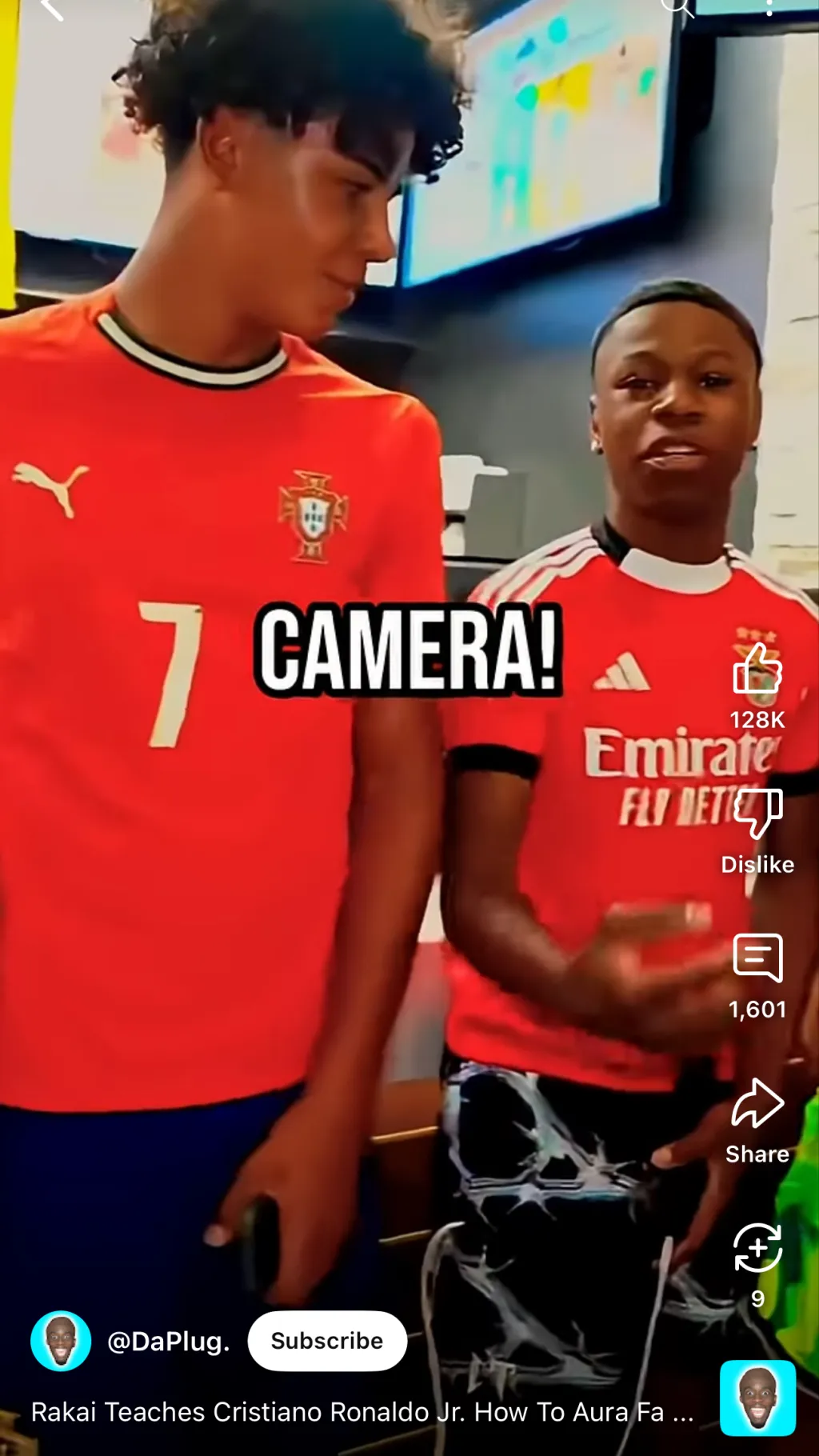 ai character: Ronaldo jr  background