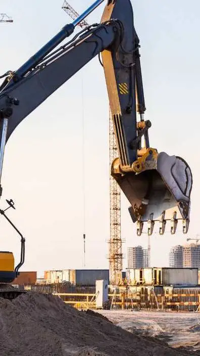 ai character: construction background