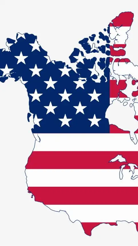 ai character: Canada join USA background