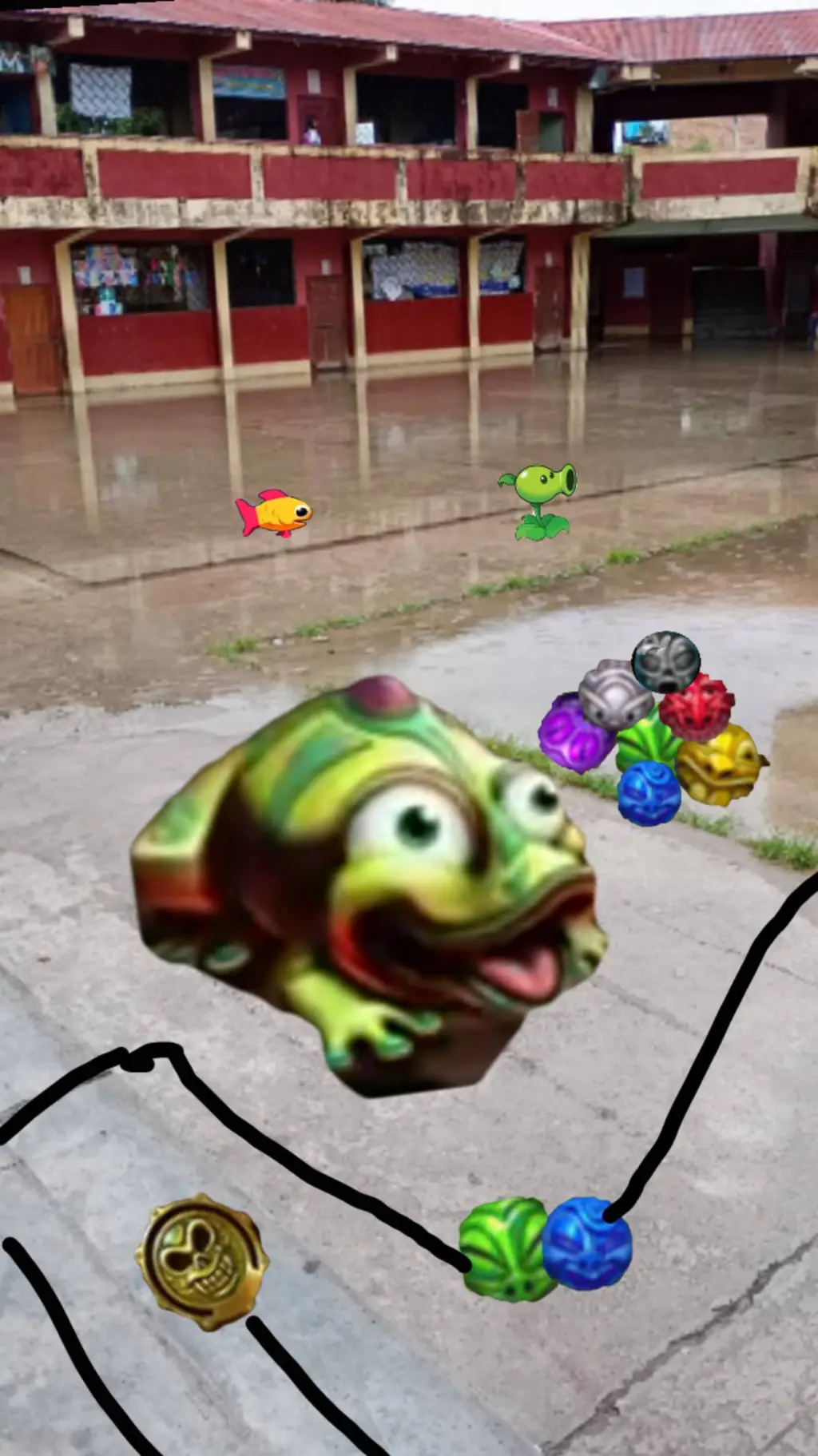 ai character: zuma's revenge  background