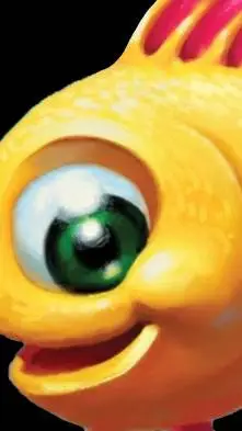 ai character: el pez guppy  background