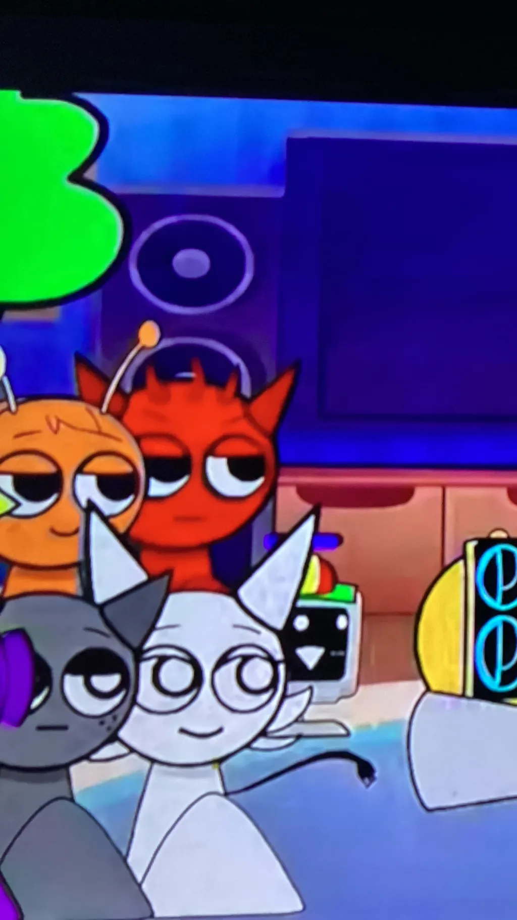 ai character: Sprunki gacha background