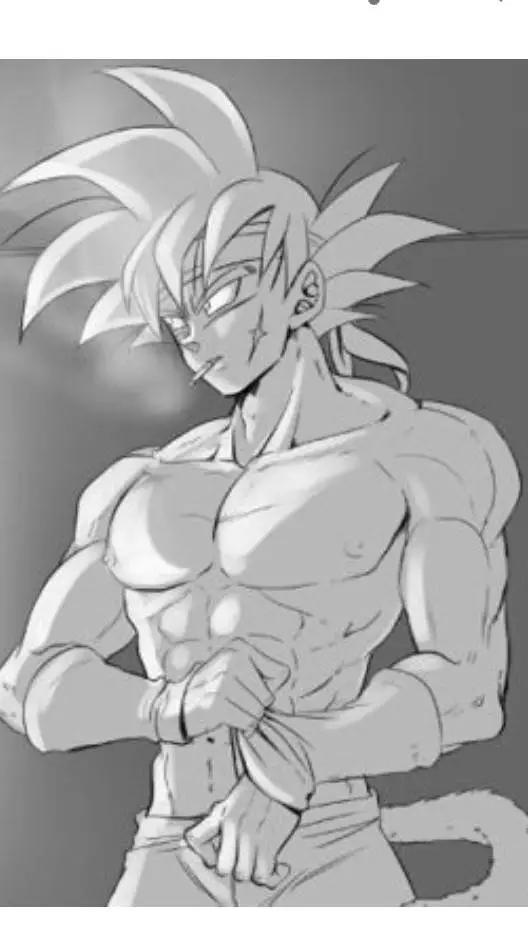 ai character: Bardock y tu.  background