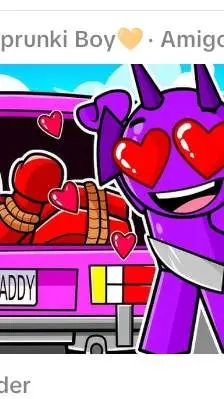 ai character: durple x raddy background