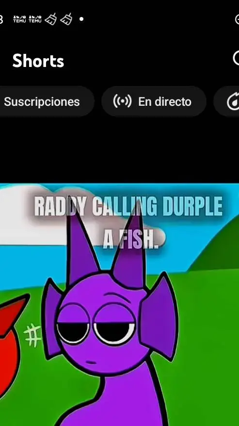 ai character: ráddy y Durple background