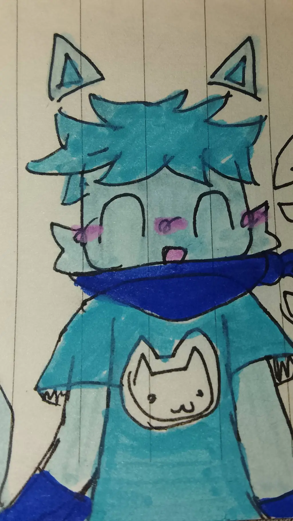 ai character: cat cube 💕 background