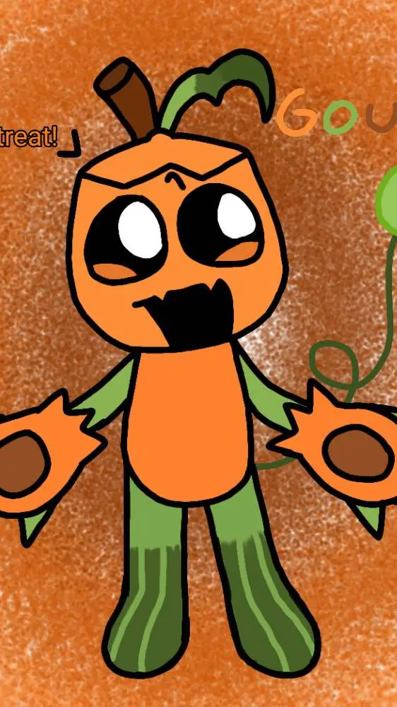 ai character: Gourdy background