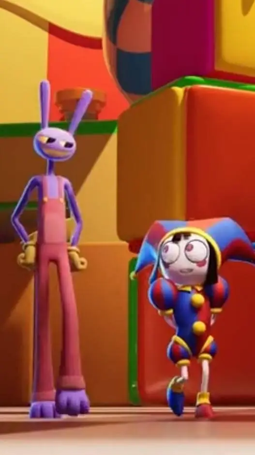 ai character: Gangle/Jax au :/ background