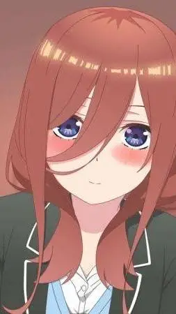 ai character: Miku nakano  background