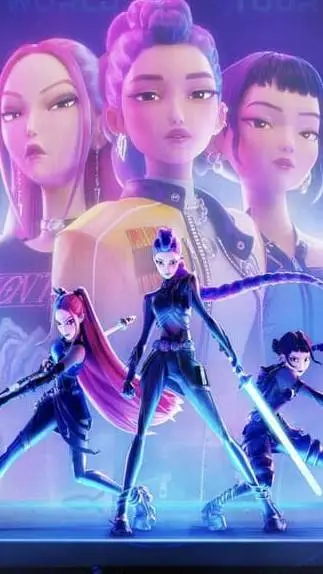 ai character: Kpop demon hunters background