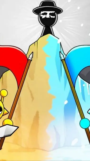 ai character: Sprunki Color Wars background