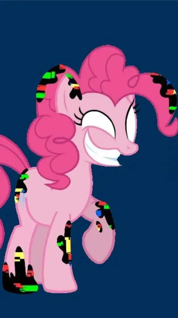 ai character: Corrupted Pinkie background
