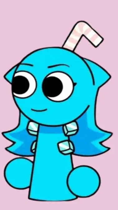 ai character: Aqua background