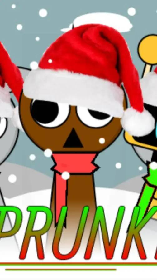 ai character: Sprunki Christmas🎄 background