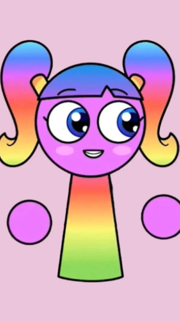 ai character: Rainbow Sprunki  background