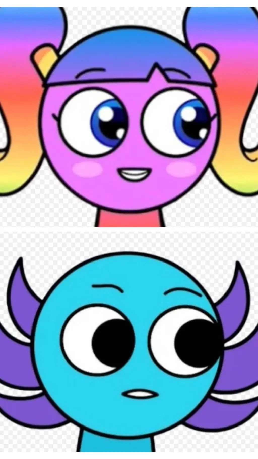 ai character: Hemi & Rainbow  background