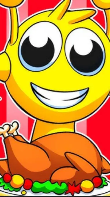 ai character: Sprunki ThxGiving background