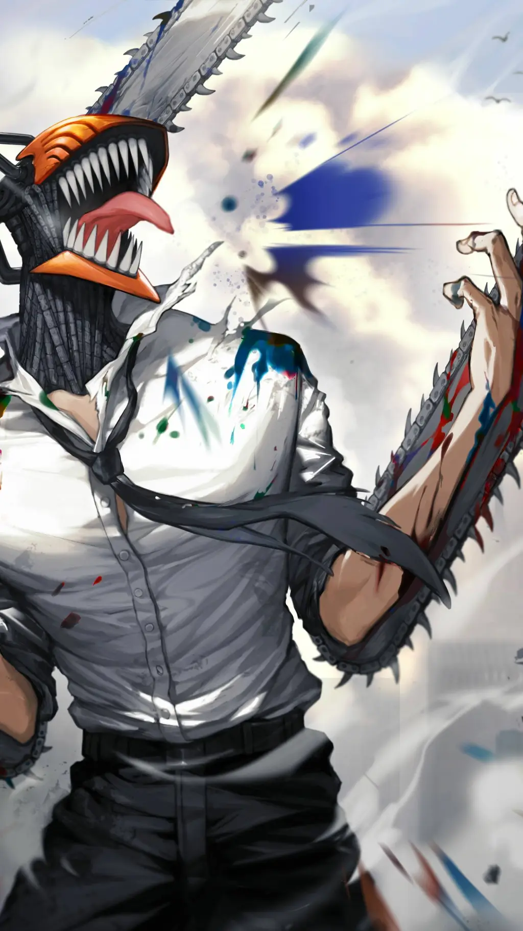 ai character: Chainsaw man background