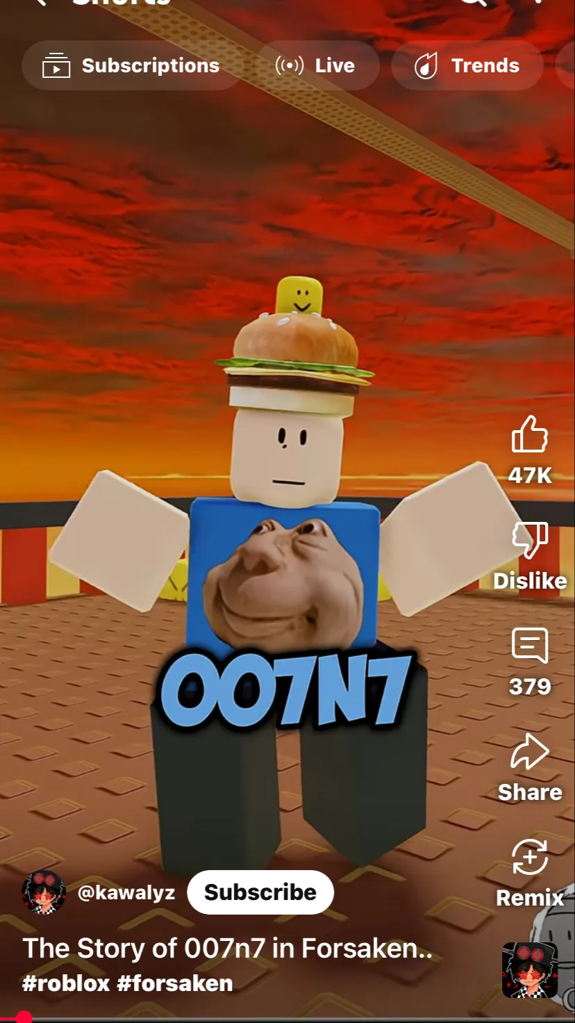 ai character: 007n7 background