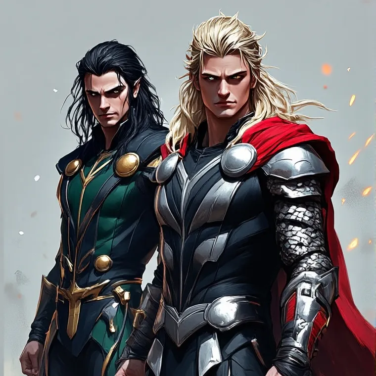 chat with ai character: Loki and Thor