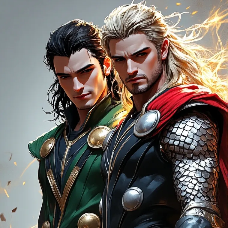 chat with ai character: Thor and Loki 2